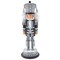 KSA 16.5" Silver and Black Soldier Christmas Nutcracker